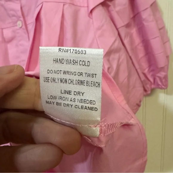 JODIFL Light Pink Button-Up Blouse - Picture 7 of 8